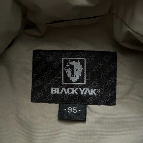 Black Yak Utility Jacket Mens Size L Full-Zip Hooded Nylon Pockets Beige - Picture 6 of 7